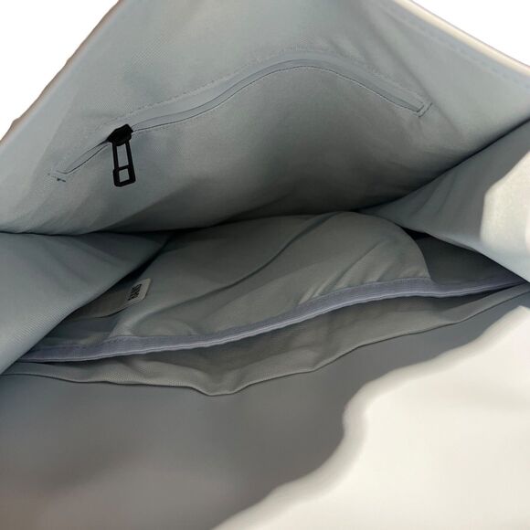 Rains Backpack Light Blue Waterproof Minimalist Urban Commuter Work Bag City - Picture 11 of 13